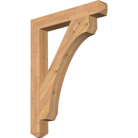 Ekena Millwork Legacy Craftsman Smooth Bracket, Western Red Cedar, 3 1/2"W x 26"D x 34"H BKT04X26X34LEC04SWR
